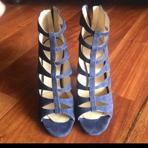 Blue Marc Fisher LTD Hindera heels | suede+leather